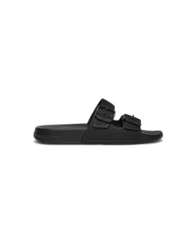 FitFlop iQushion Two Bar Buckle Slides All Black