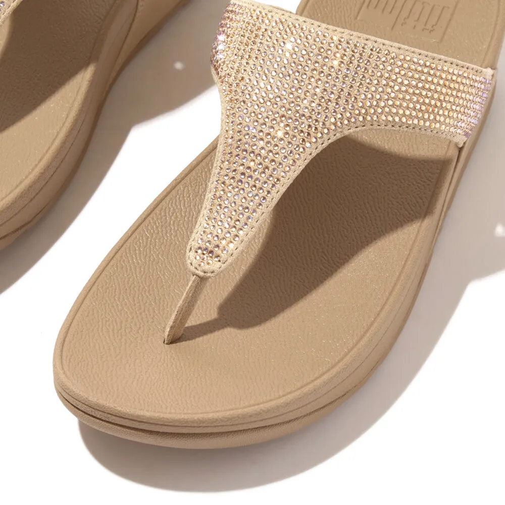 รองเท้าแตะแบบหูหนีบ ผู้หญิง รุ่น LULU CRYSTAL TOE-POST SANDALS