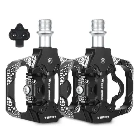 A Pair WEST BIKING YP0802086 Mountain Bike Aluminum Bearing Pedals(Black)