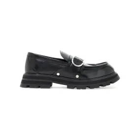 Alexander Mcqueen brushed leather wander loafers