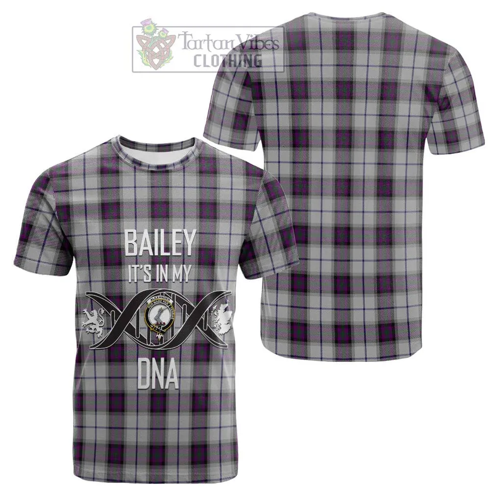 Alexander of Menstry Dress Tartan Cotton T-shirt with Family Crest DNA In Me Style