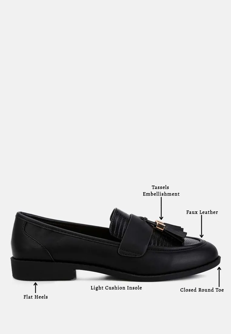 Alibi Tassels Detail Loafers