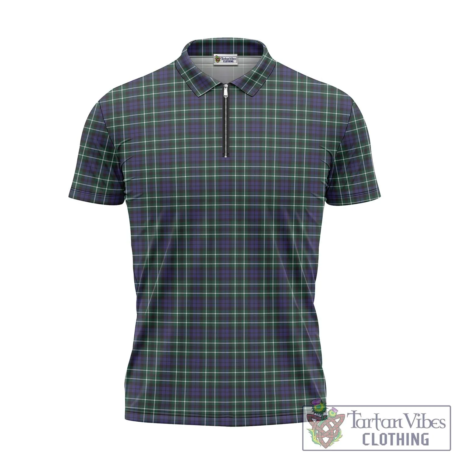 Allardice Tartan Zipper Polo Shirt