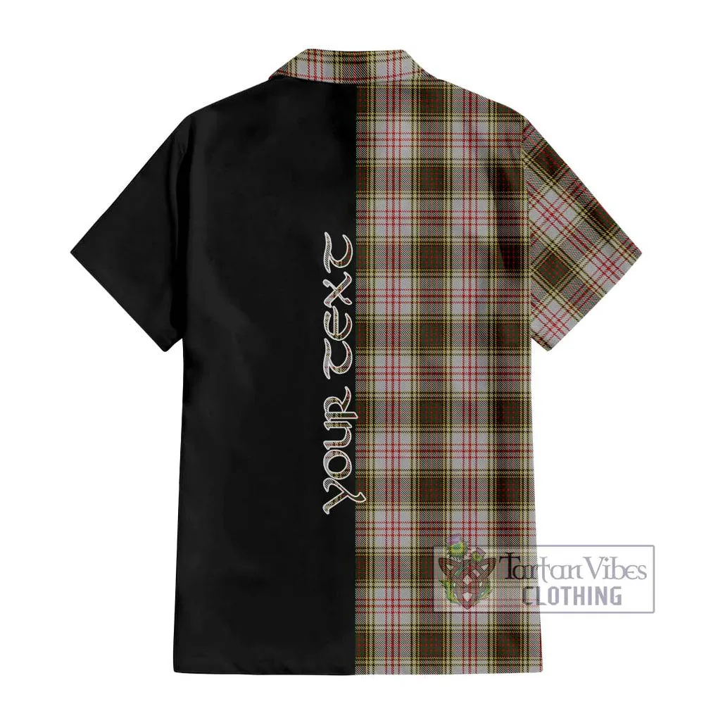 Anderson Dress Tartan Short Sleeve Button Shirt with Family Crest and Half Of Me Style