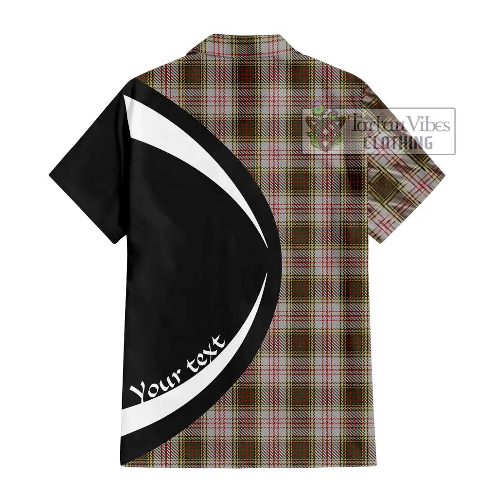 Anderson Dress Tartan Short Sleeve Button Up with Family Crest Circle Style