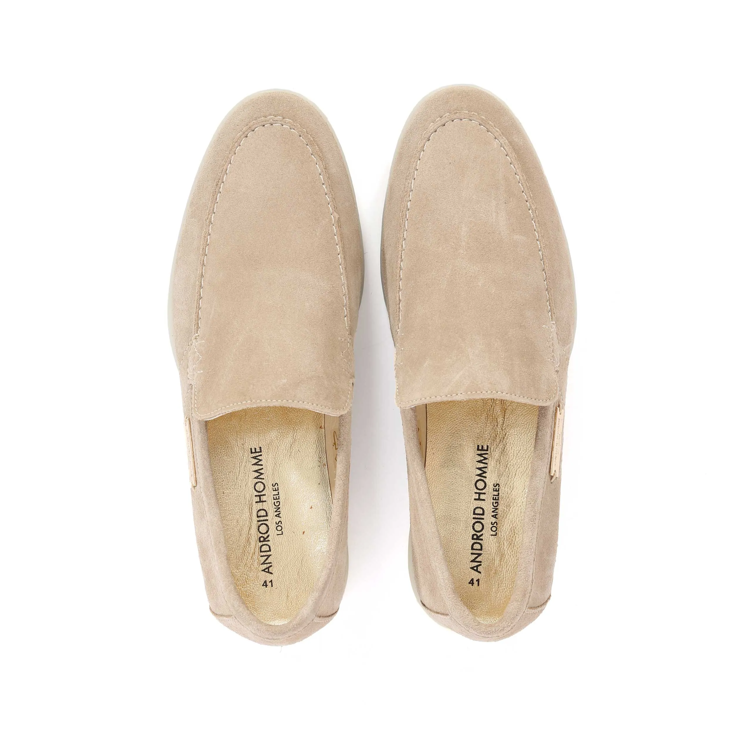 Android Homme Comporta Loafer in Beige Suede