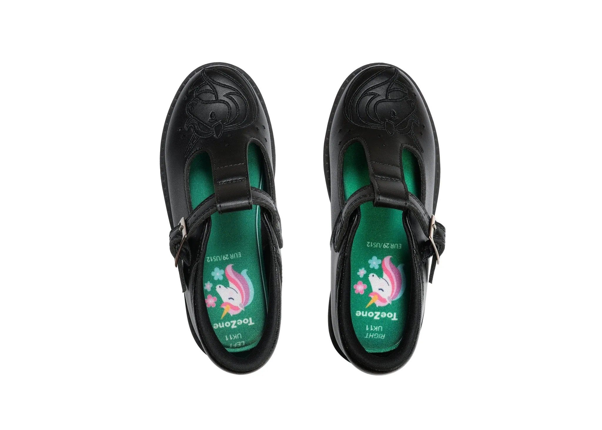 ANYA - Vegan Unicorn T-Bar School Shoes