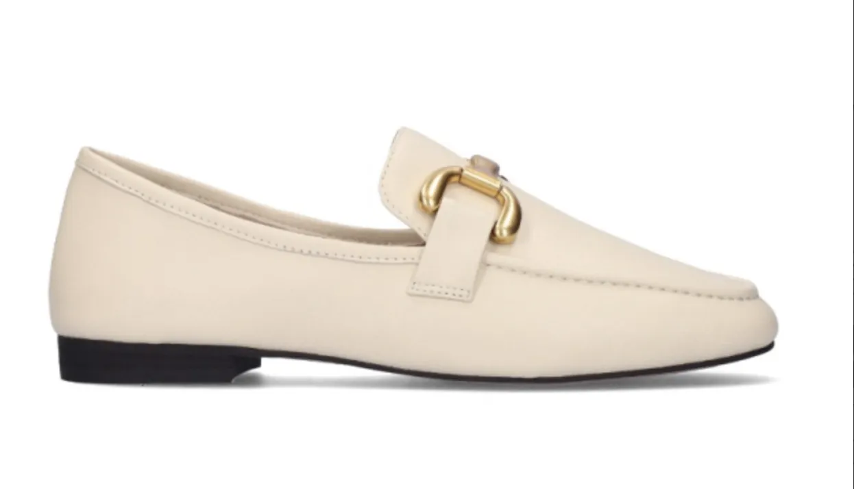 Bibi Lou Zagreb Off White Leather Loafers