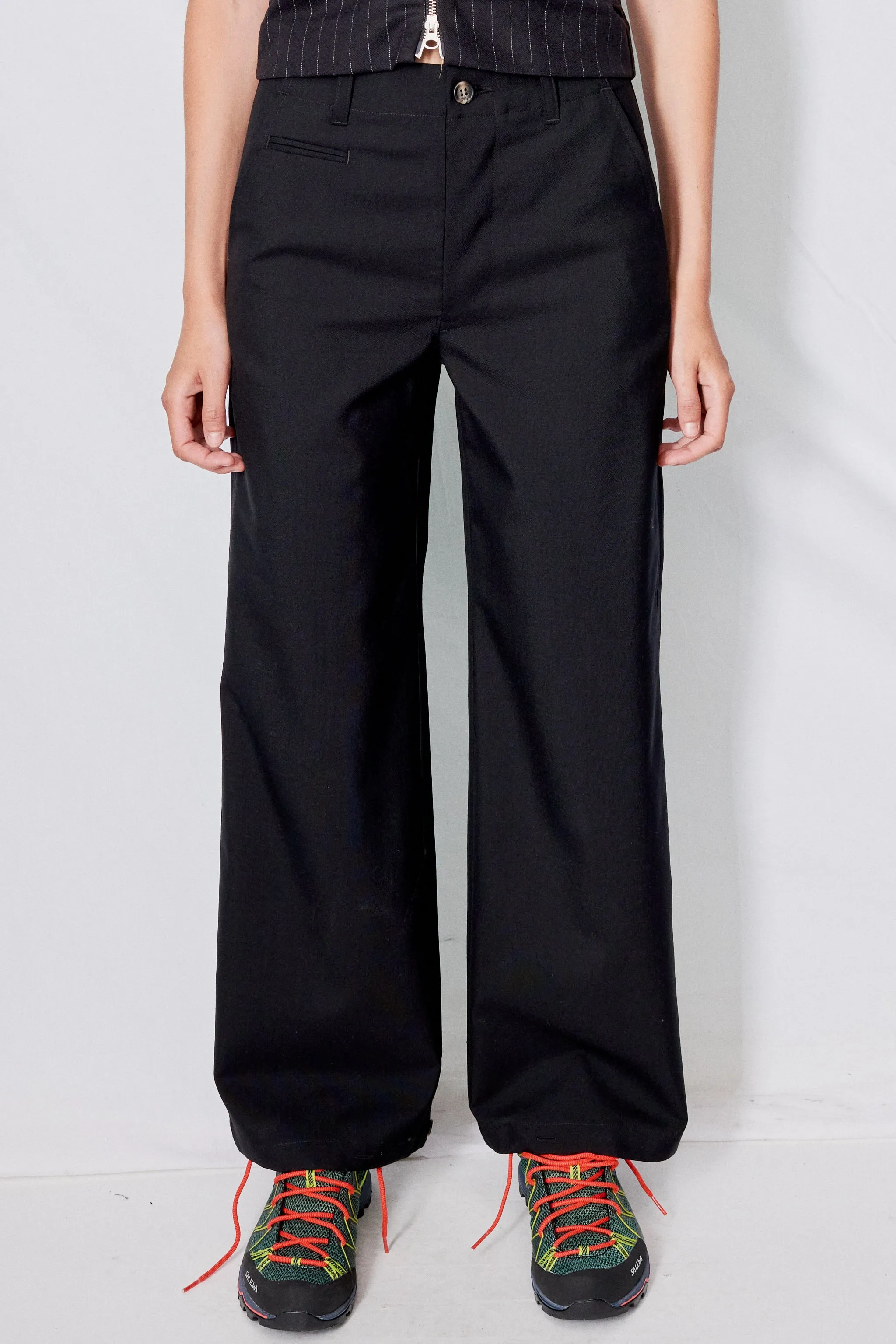 Black Suiting Full Pant