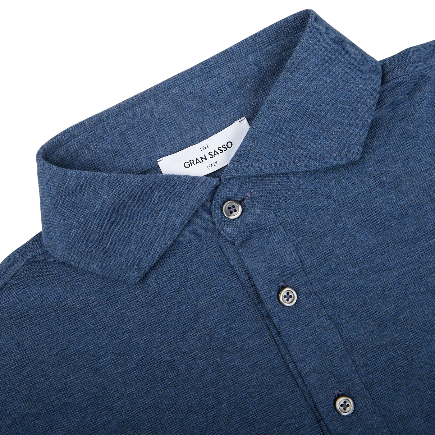 Blue Cotton Jersey Popover Shirt