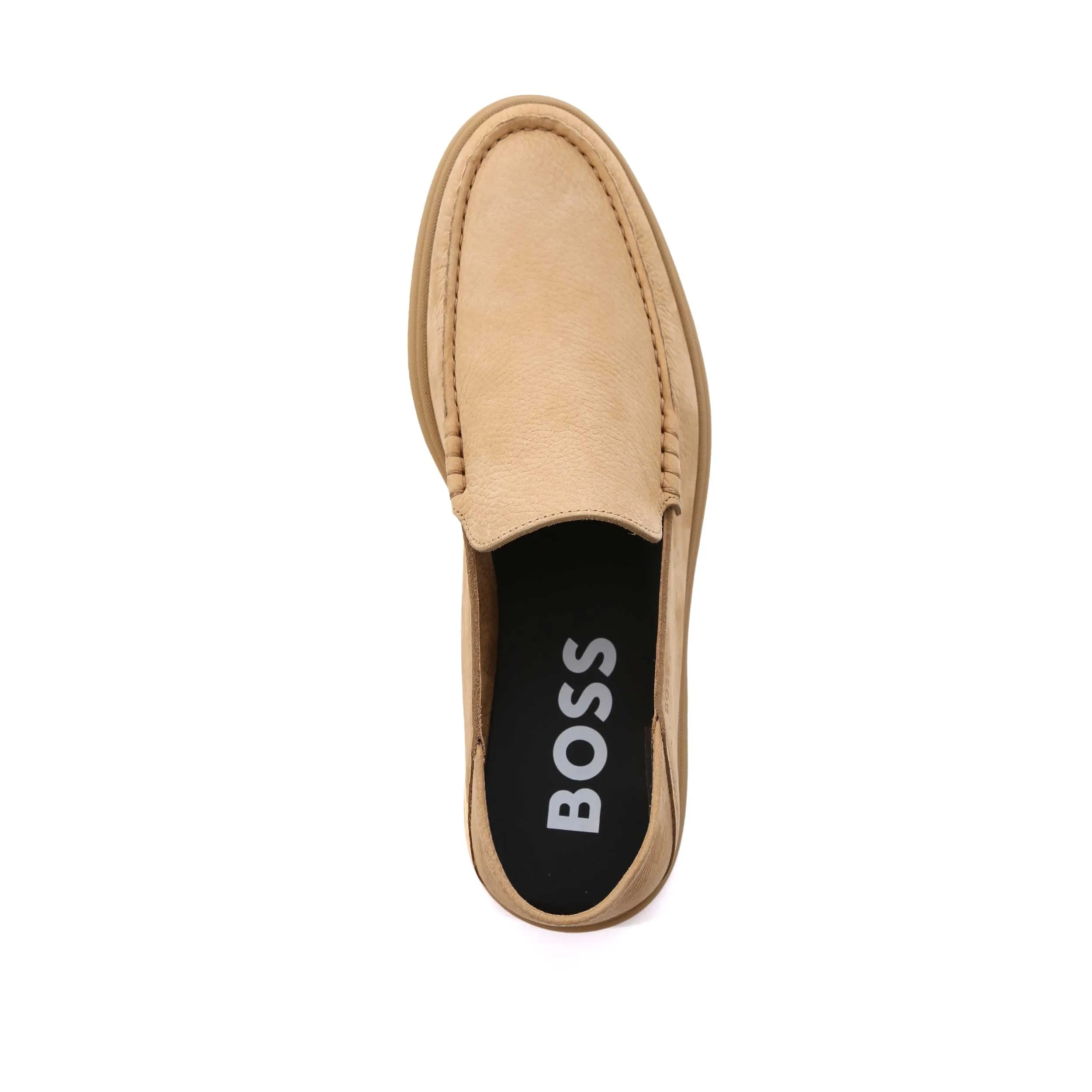 BOSS Sienne Mocc Nu Shoe in Medium Beige