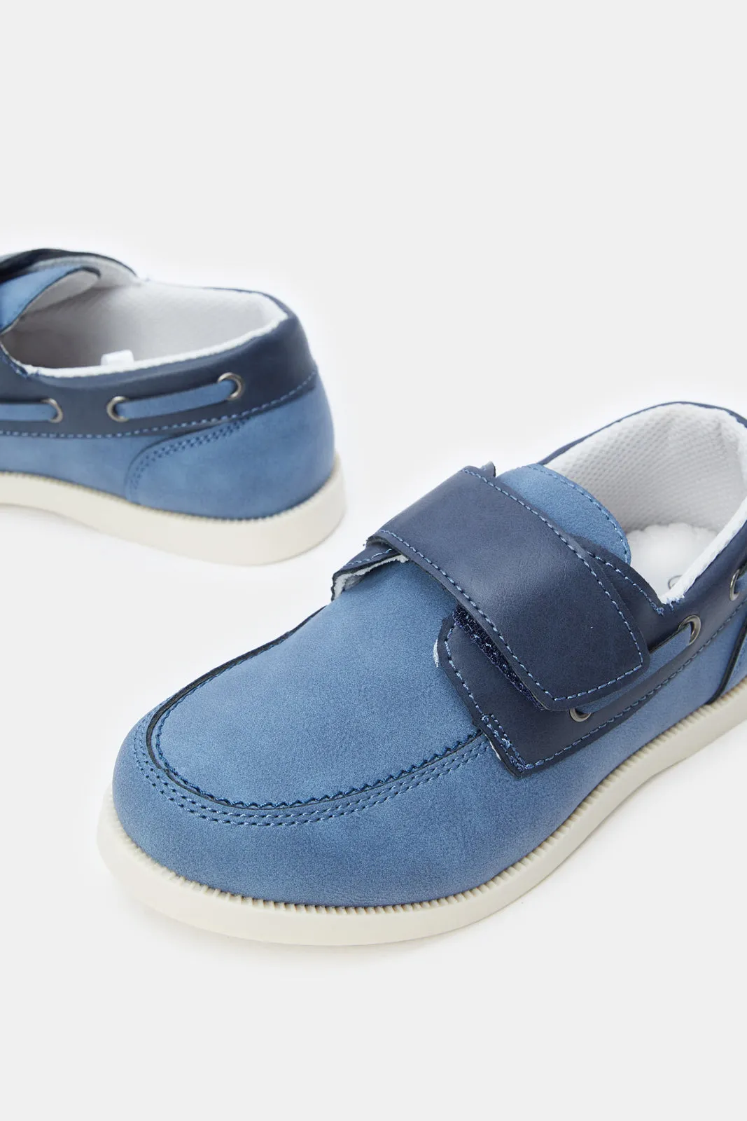 Boys Navy Loafers