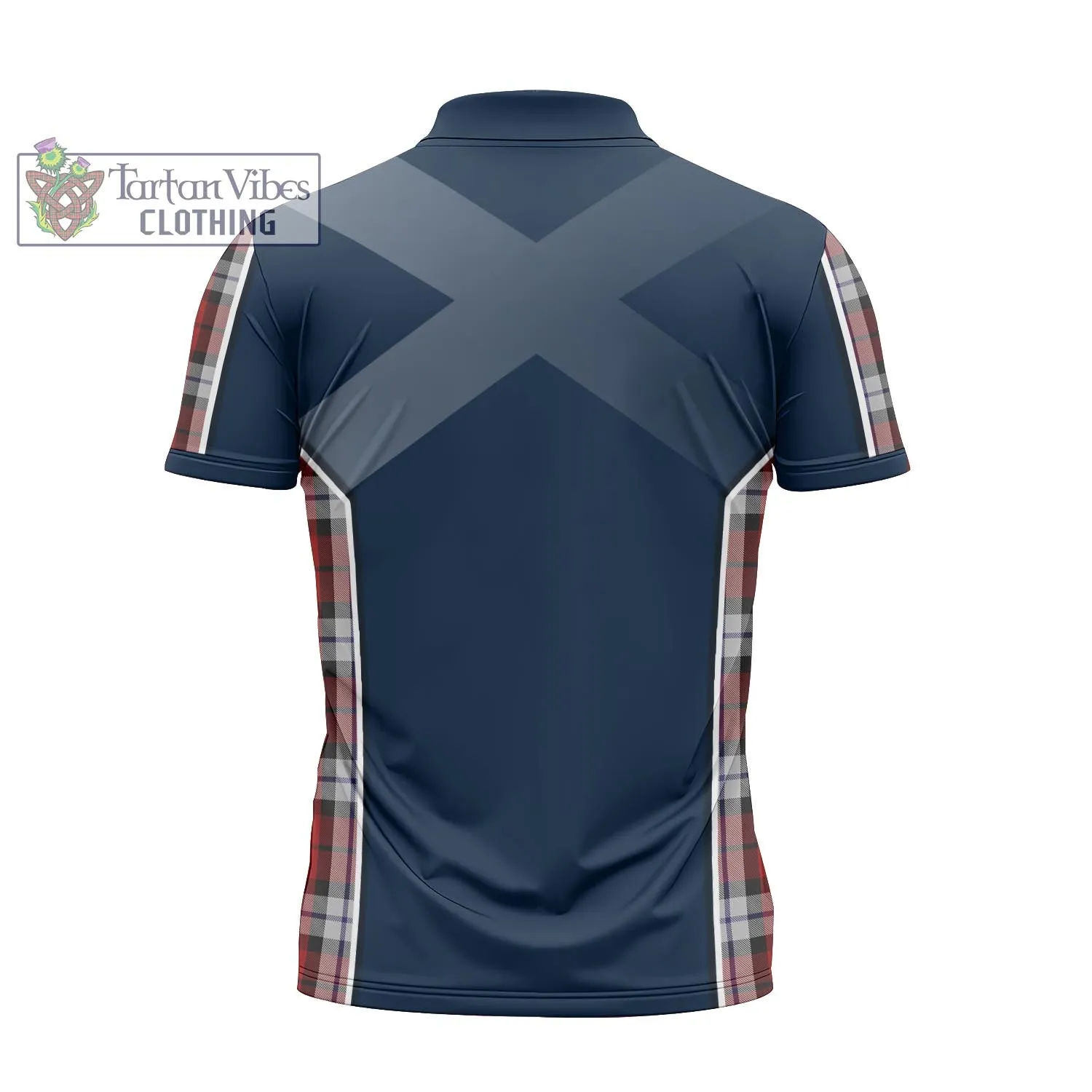 Brodie Dress Tartan Zipper Polo Shirt with Family Crest and Scottish Thistle Vibes Sport Style