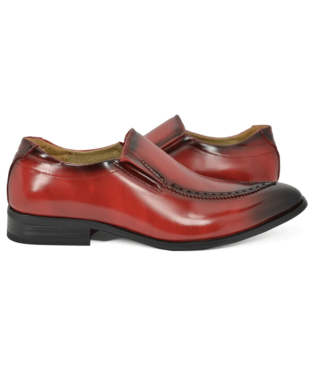 Burnt Red Formal Men's Loafers