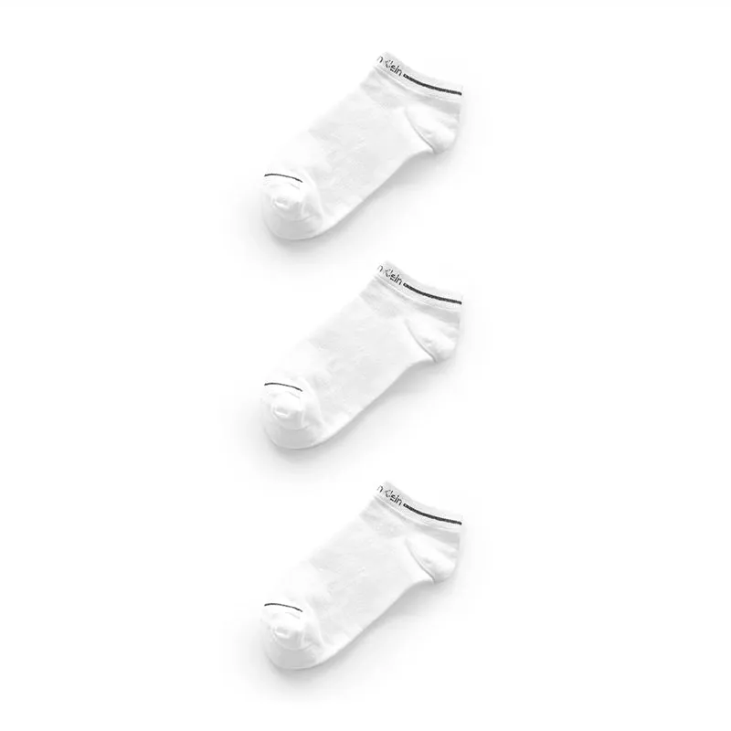 CALVIN KLEIN COTTON ANKLE 3-PACK SOCKS SU22