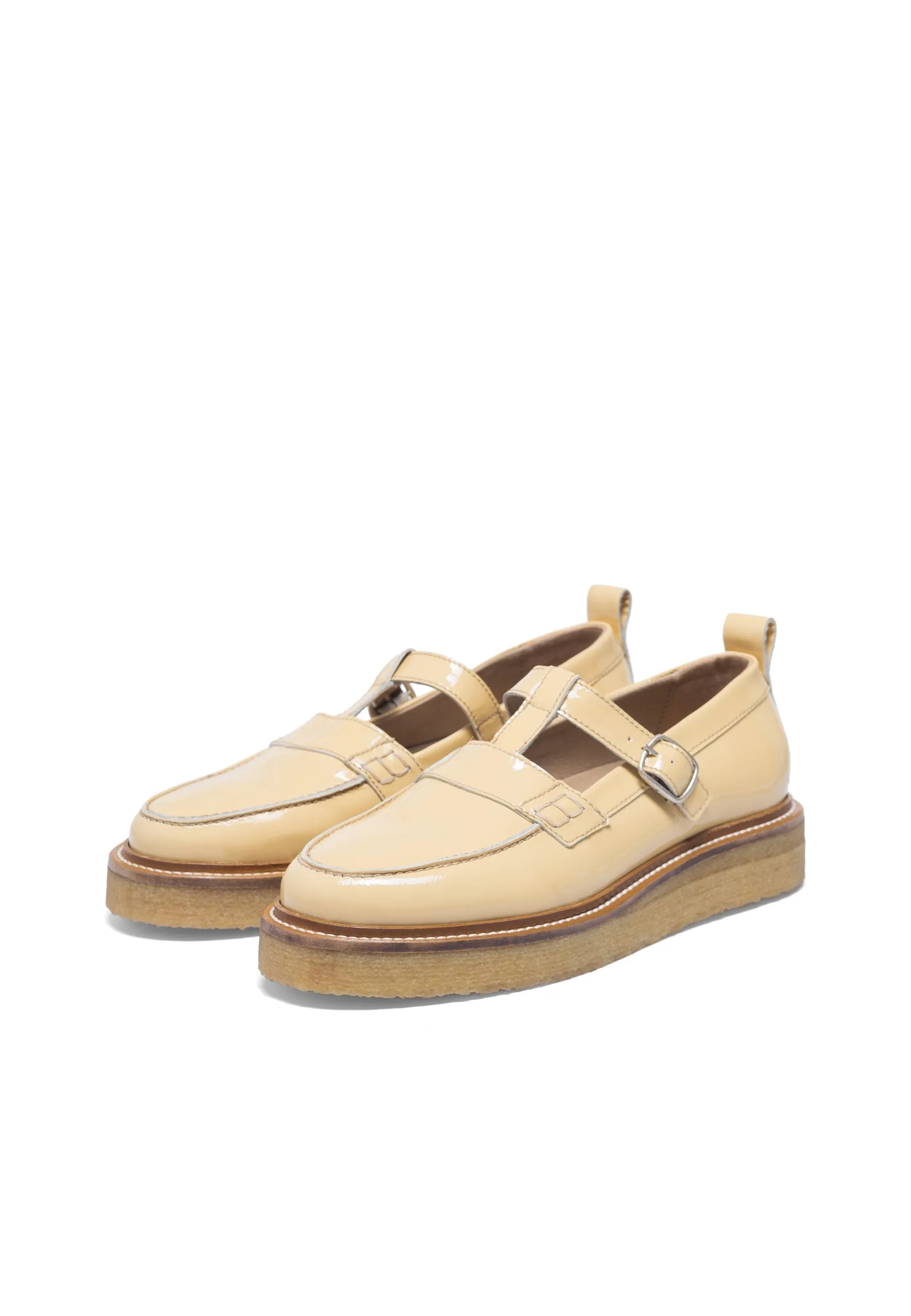 Casdea Yellow Patent Loafers