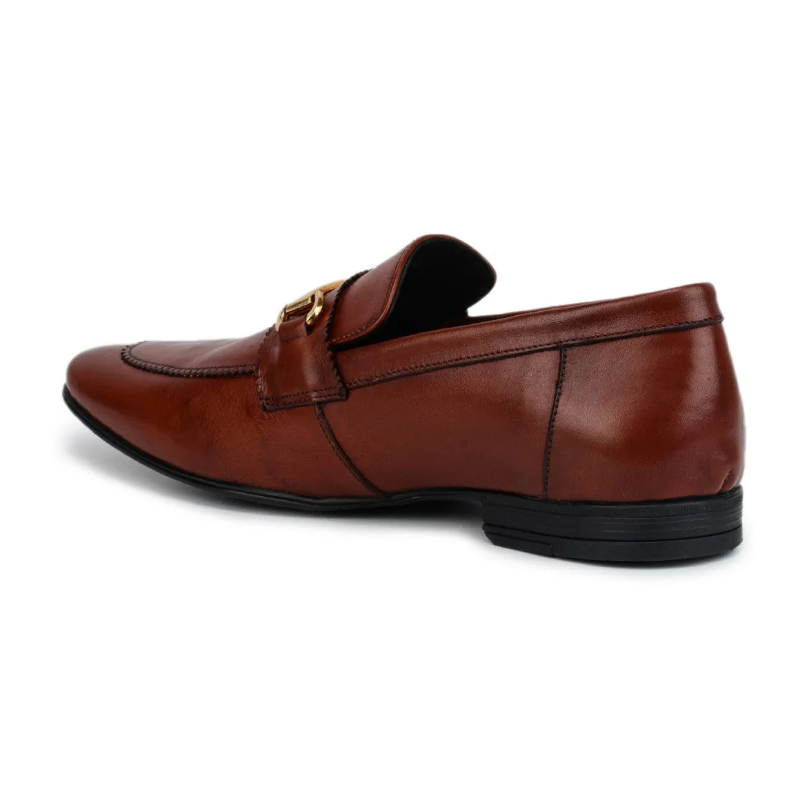 Classic Elegant Tan Formal Loafers for Men - 4949