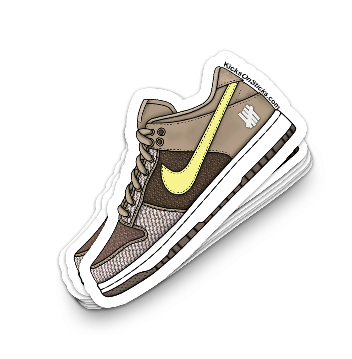 Dunk Low "Undefeated Canteen" Sneaker Sticker