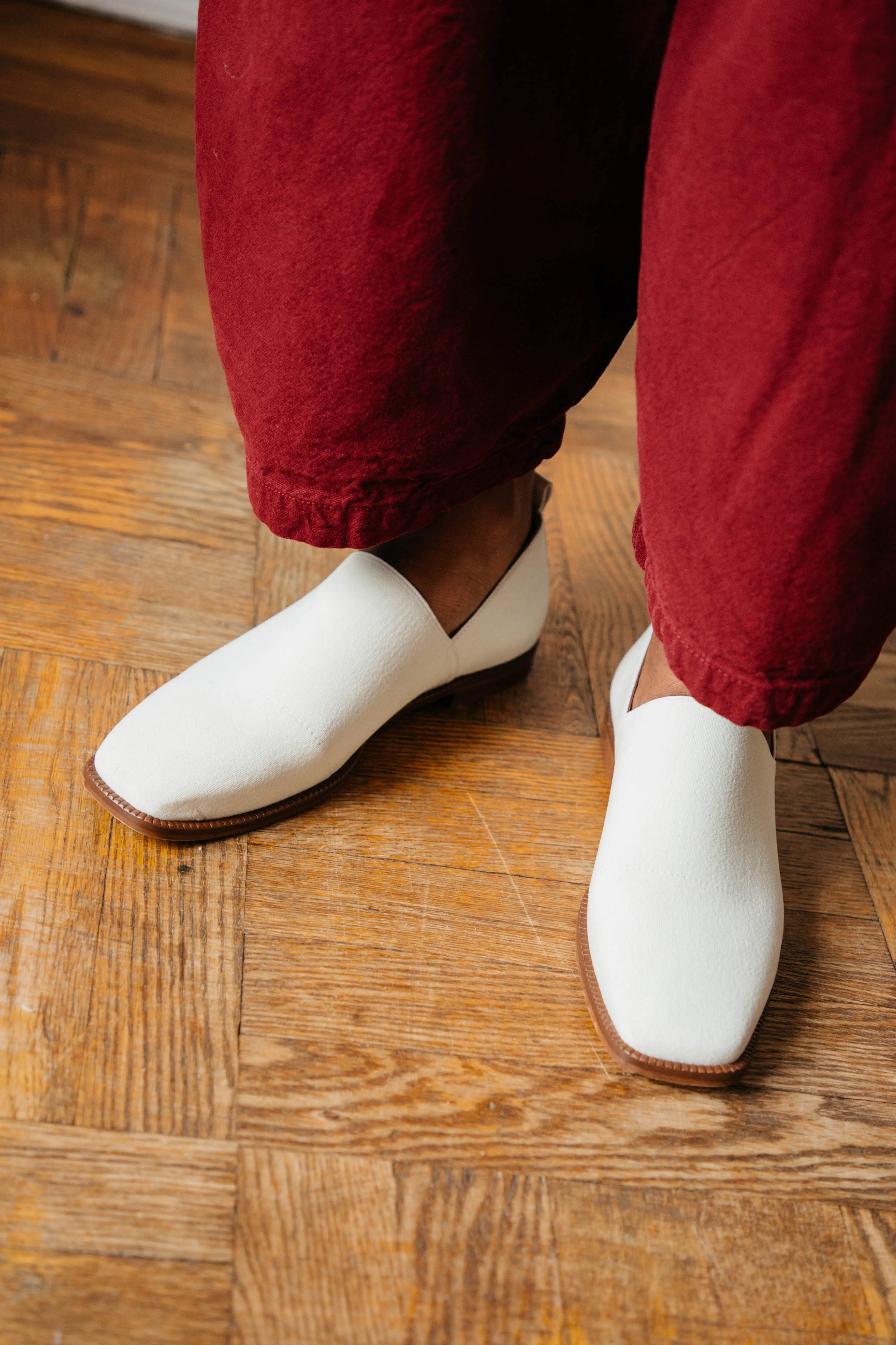 Elastic Marcel Loafer - Cream