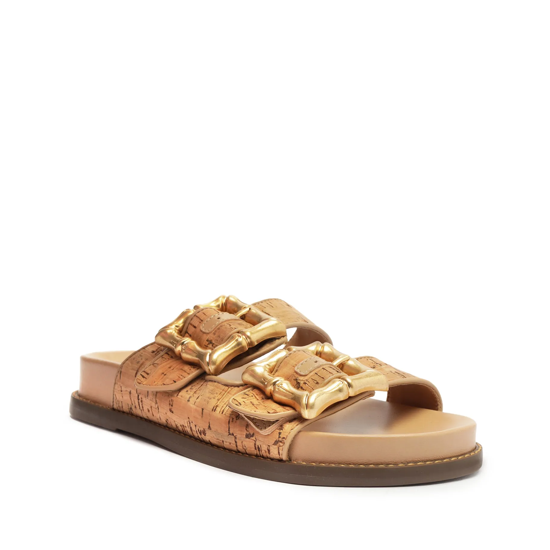 Enola Sporty Cork & Nappa Leather Sandal