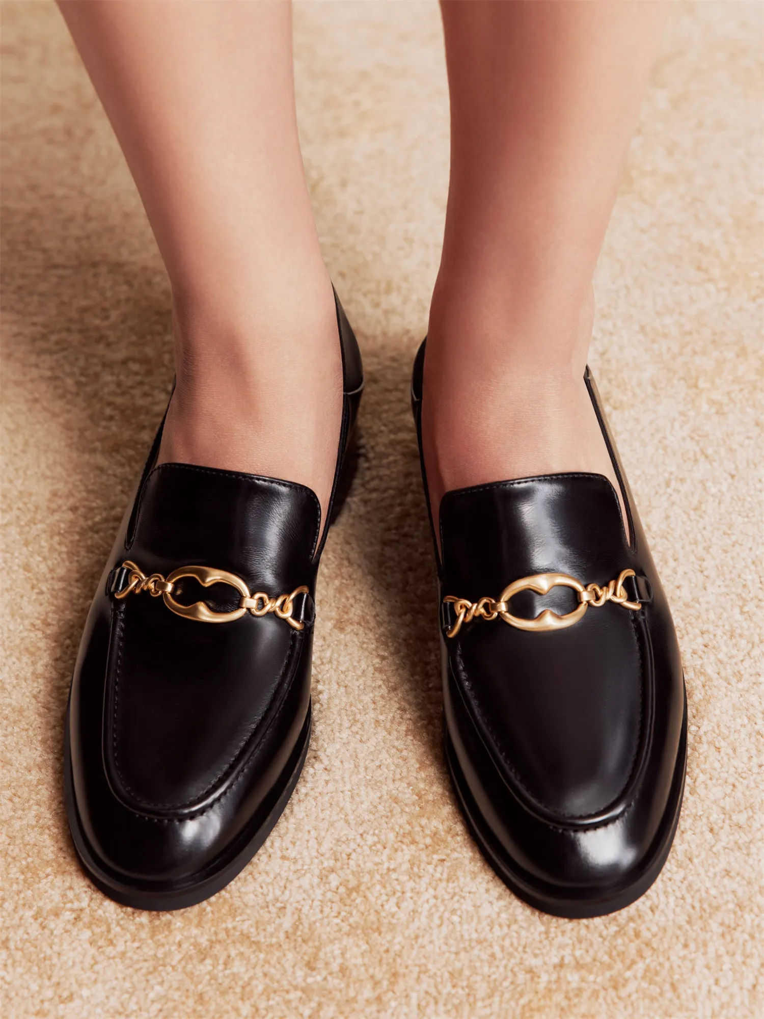 EP YAYING Two-Way British Loafers