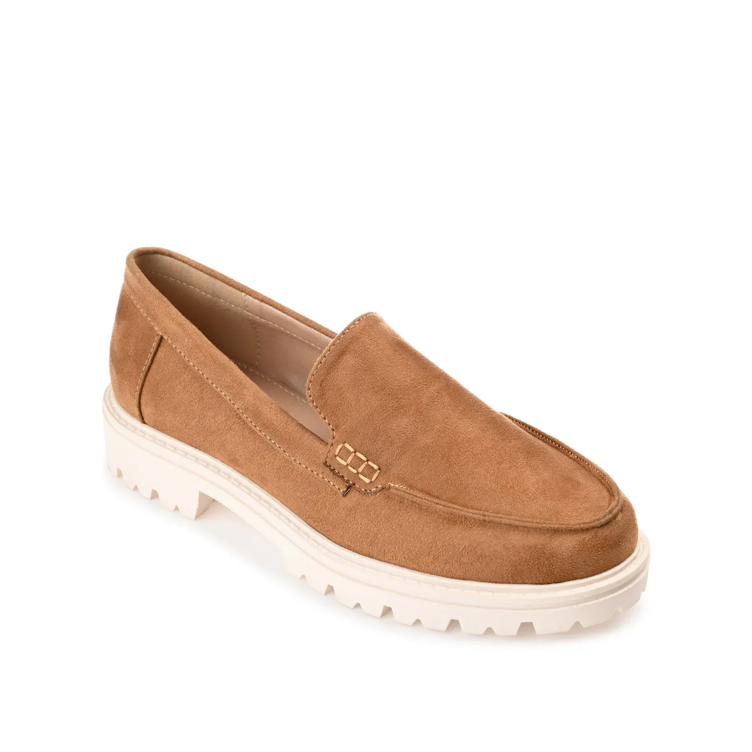 ERIKA LOAFER FLATS IN FAUX SUEDE