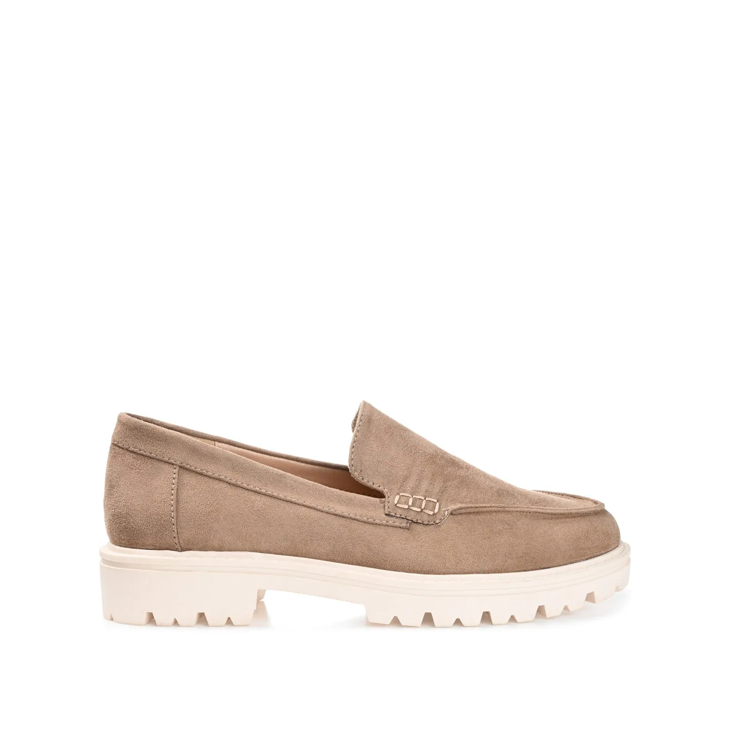 ERIKA LOAFER FLATS IN FAUX SUEDE