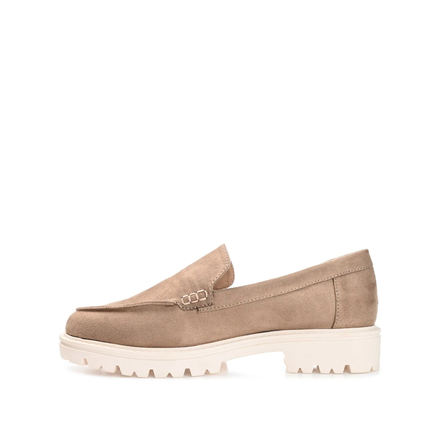 ERIKA LOAFER FLATS IN FAUX SUEDE