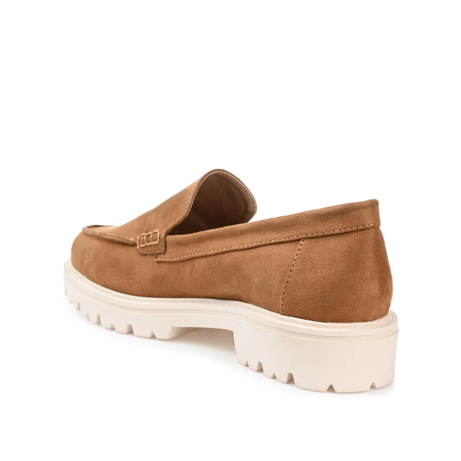 ERIKA LOAFER FLATS IN FAUX SUEDE