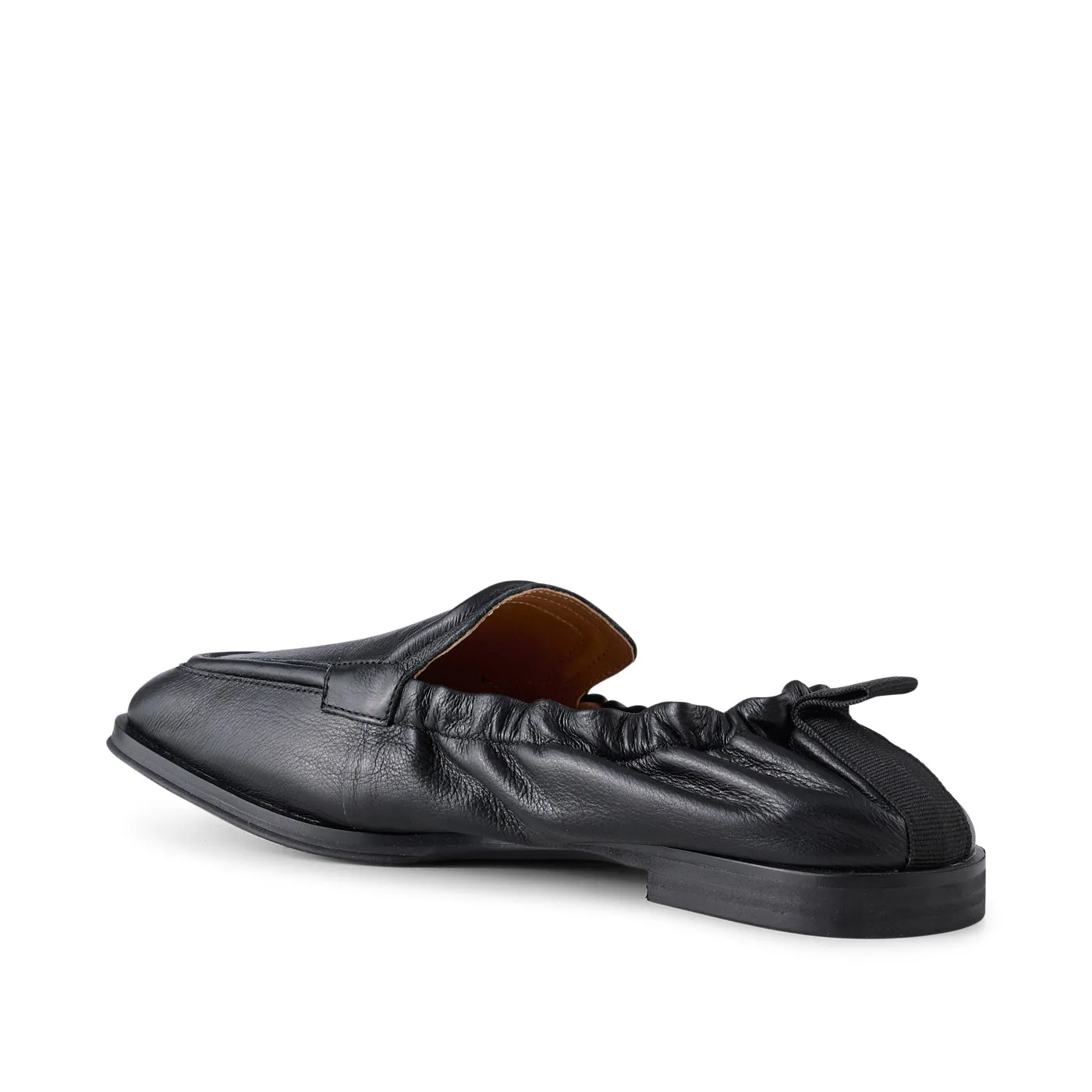 Erika loafer leather - BLACK GRAIN