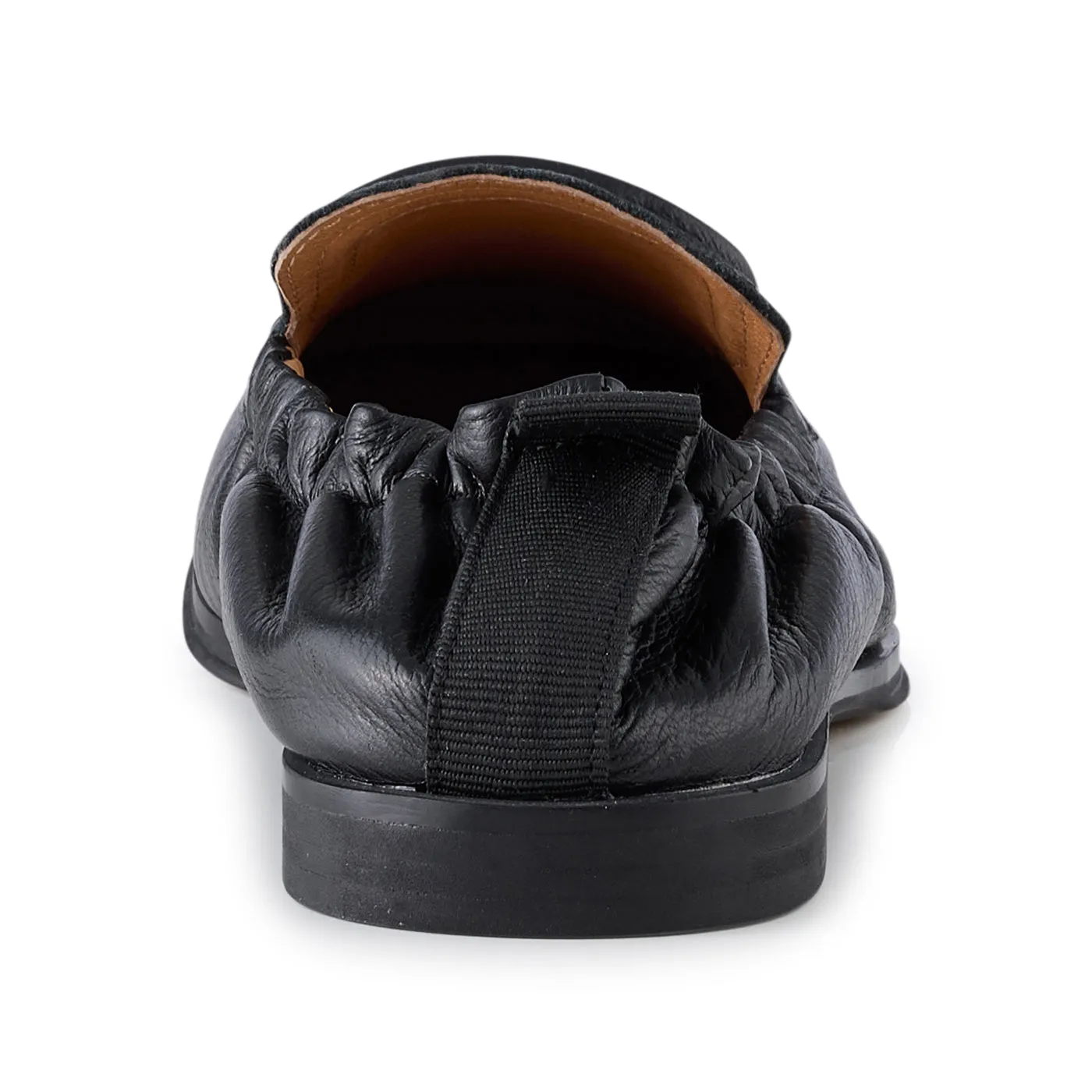 Erika loafer leather - BLACK GRAIN