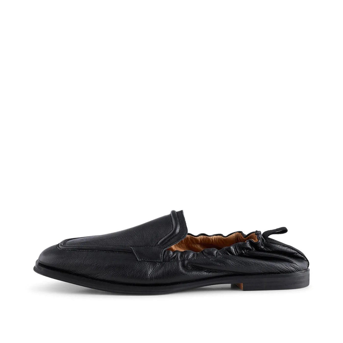 Erika loafer leather - BLACK GRAIN