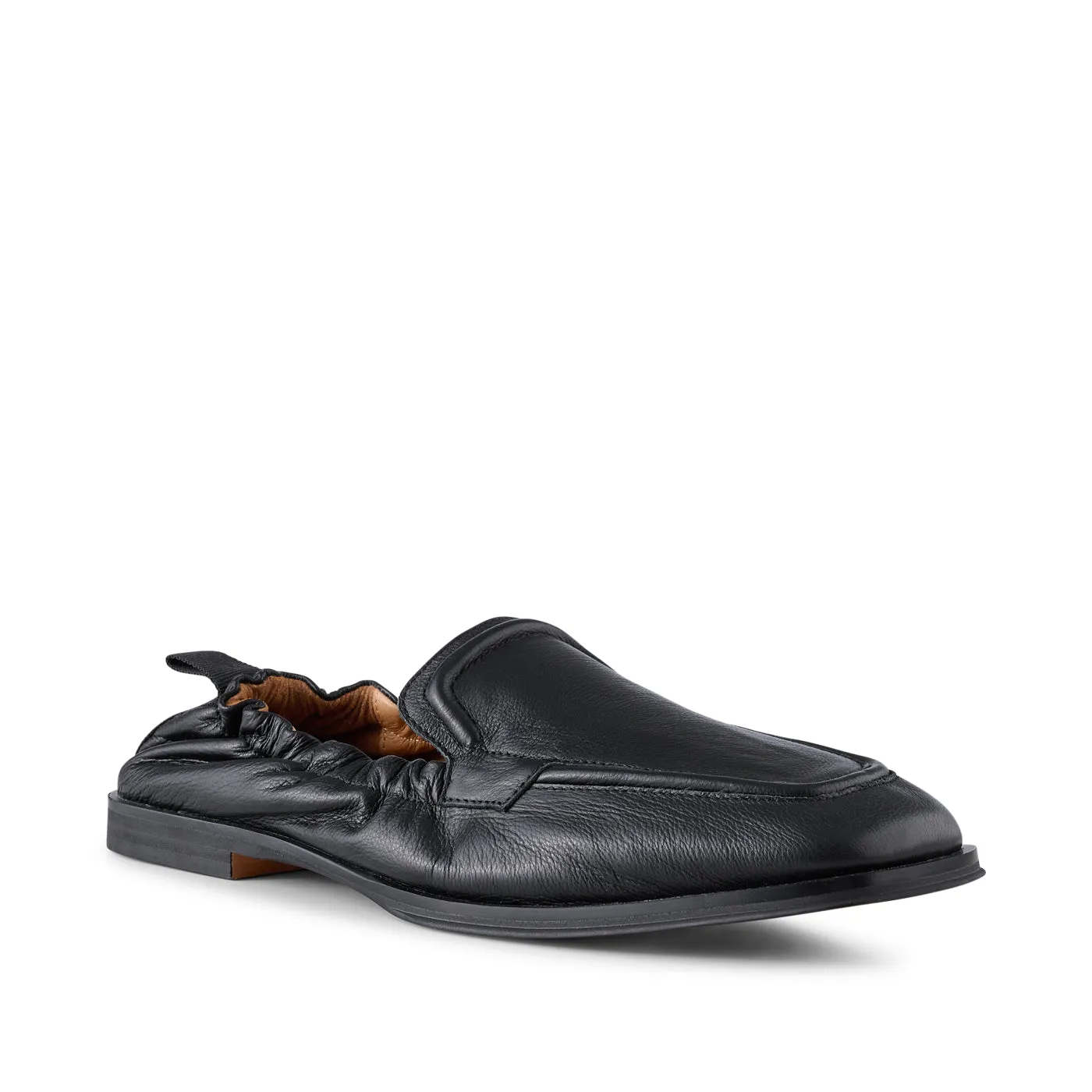 Erika loafer leather - BLACK GRAIN