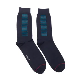 Fine Block Bamboo Stripe Sock