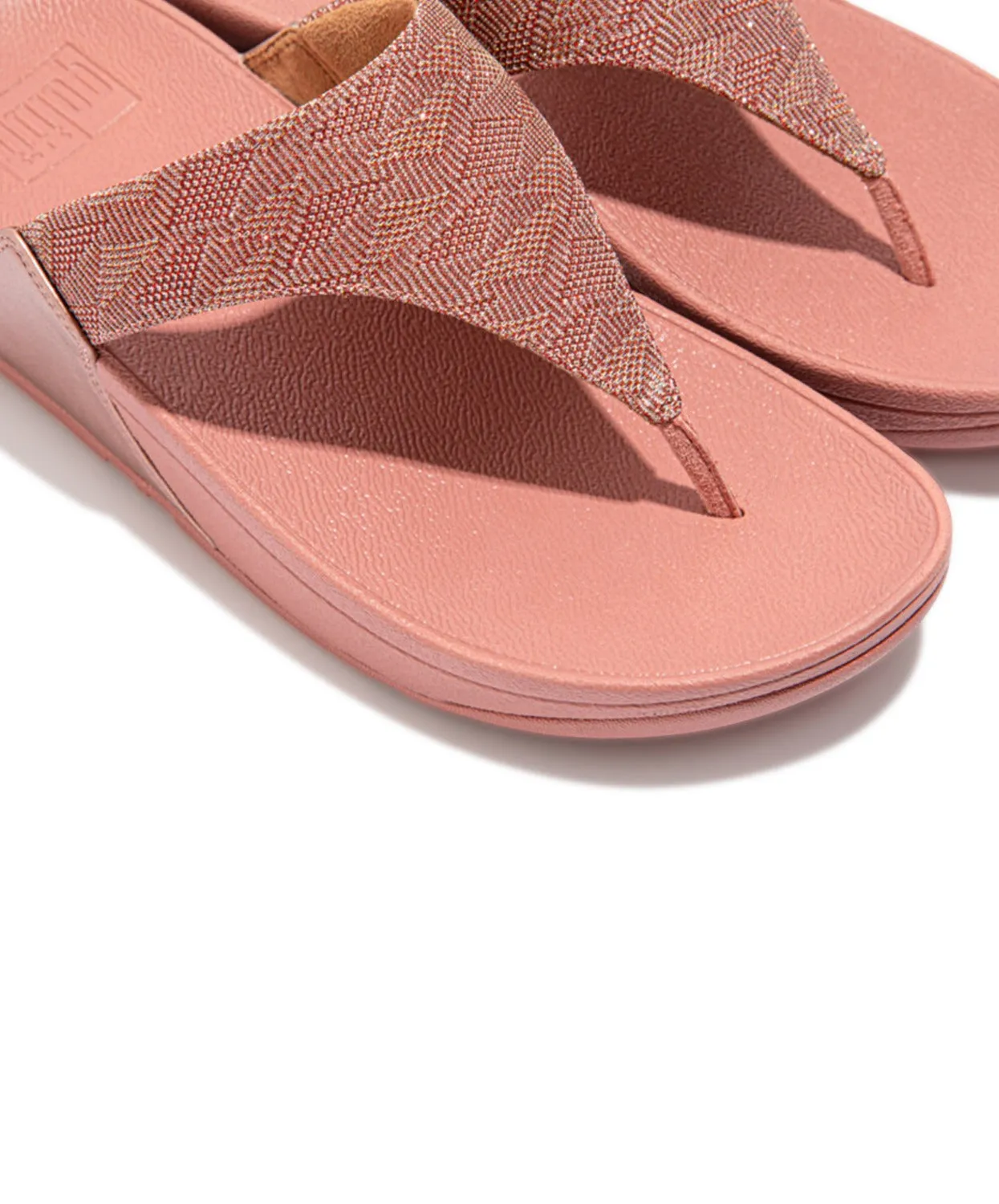 FitFlop Lulu Glitz Toe Post Sandals Pink