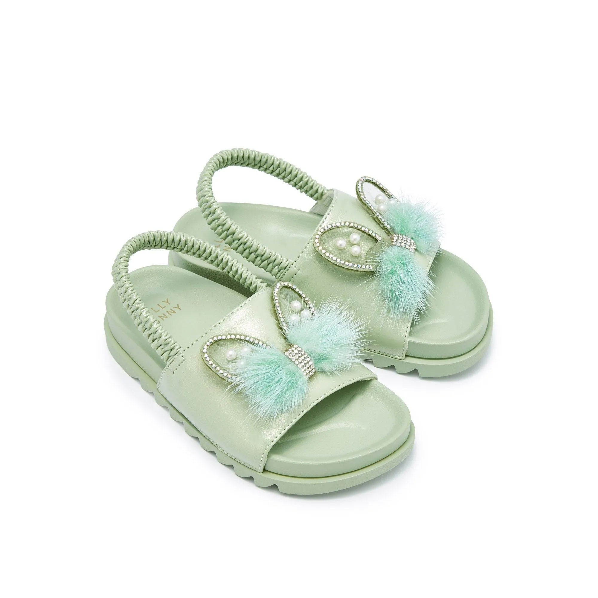 Grase Resort Flat Sandals Green