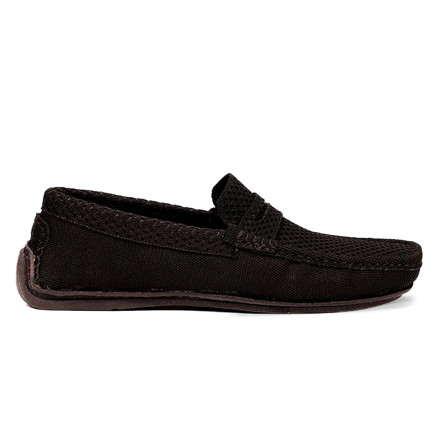 GREENSOLE JET BLACK MOC MENS SHOES LOAFERS