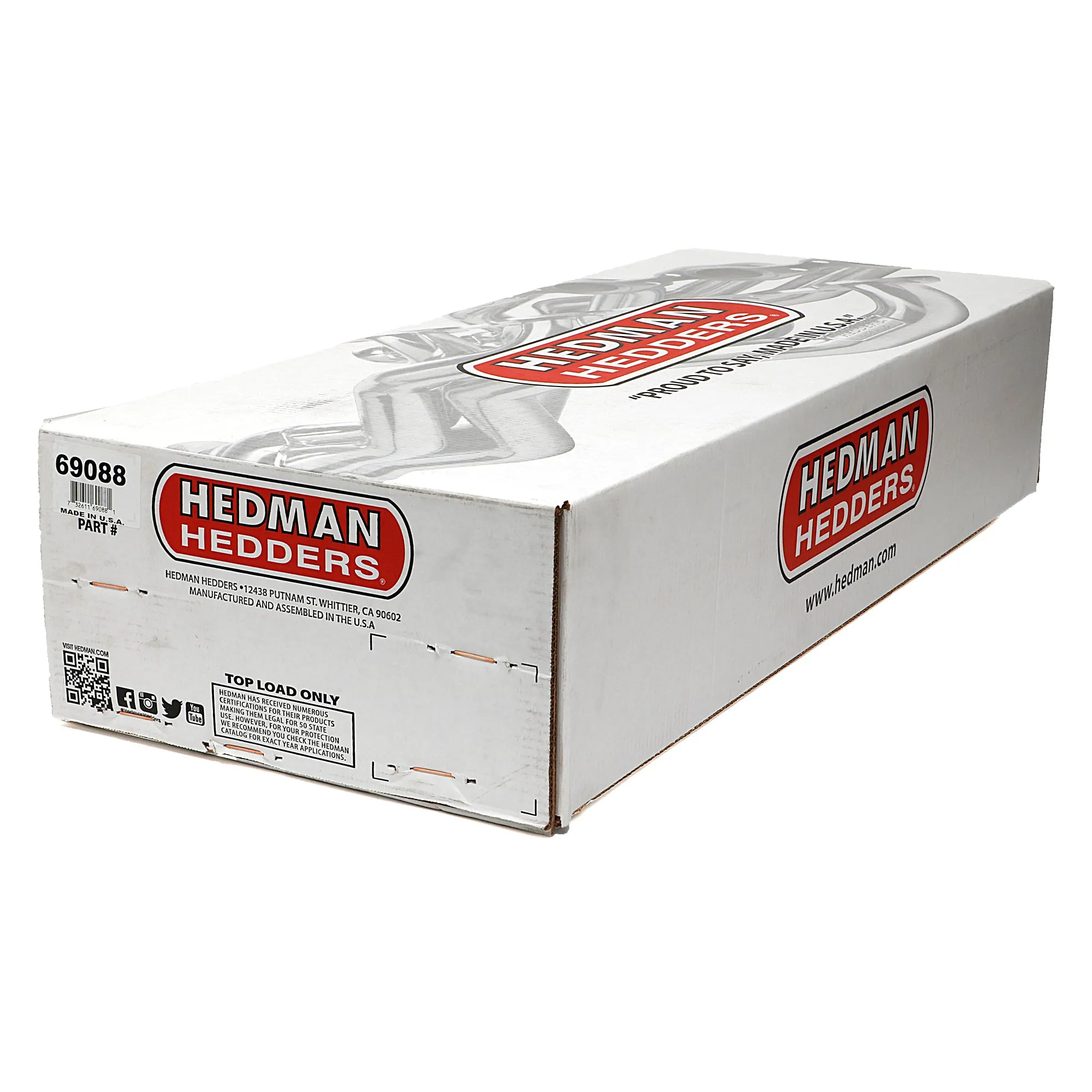 Hedman Hedders Elite Ultra-Duty Headers - 1.75 in Primary - 3 in Collector - Metallic Ceramic - Small Block Chevy - GM Fullsize SUV / Truck 1967-91 - Pair