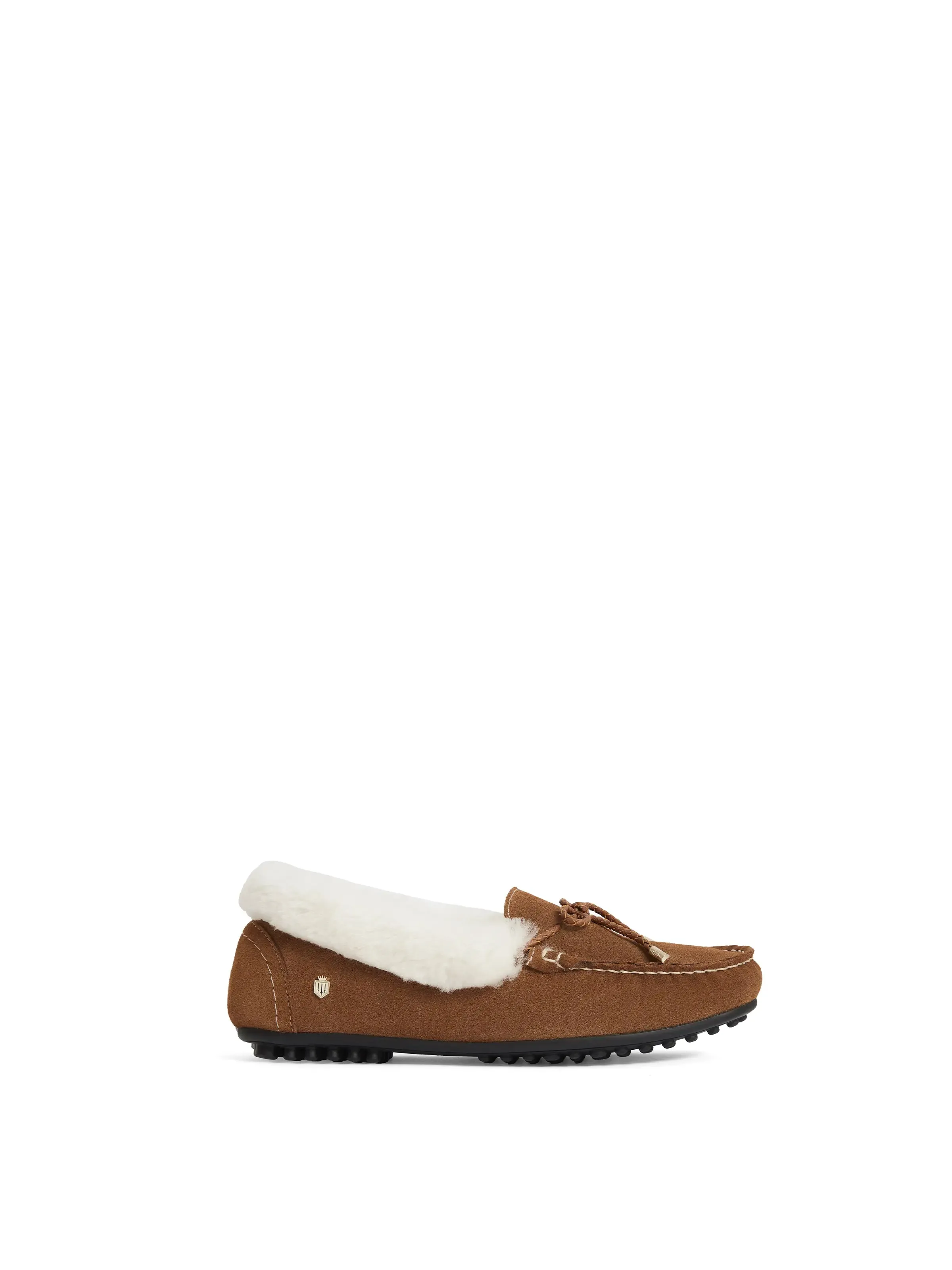 Henley Slipper - Shearling Lined Tan Suede