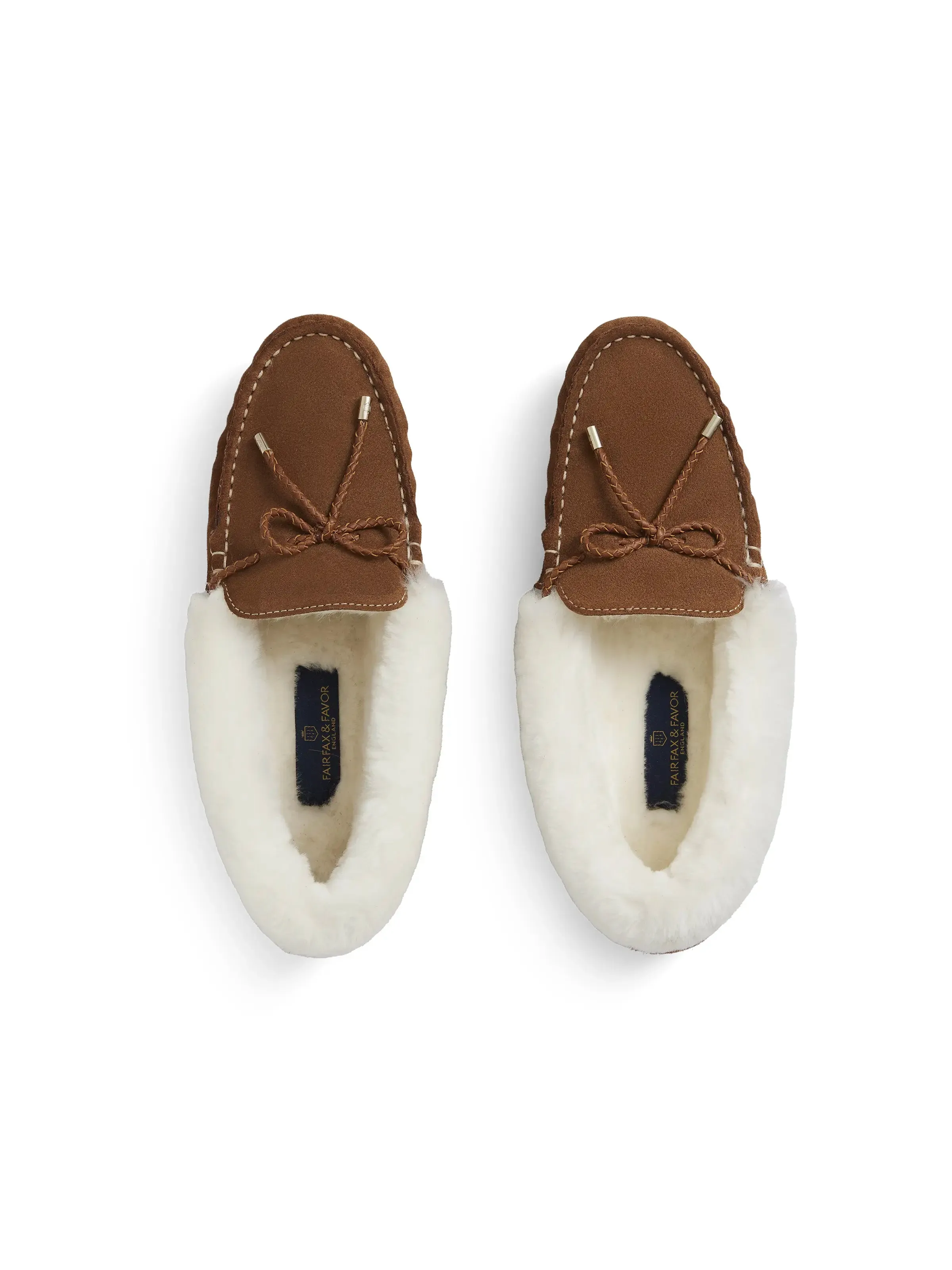 Henley Slipper - Shearling Lined Tan Suede