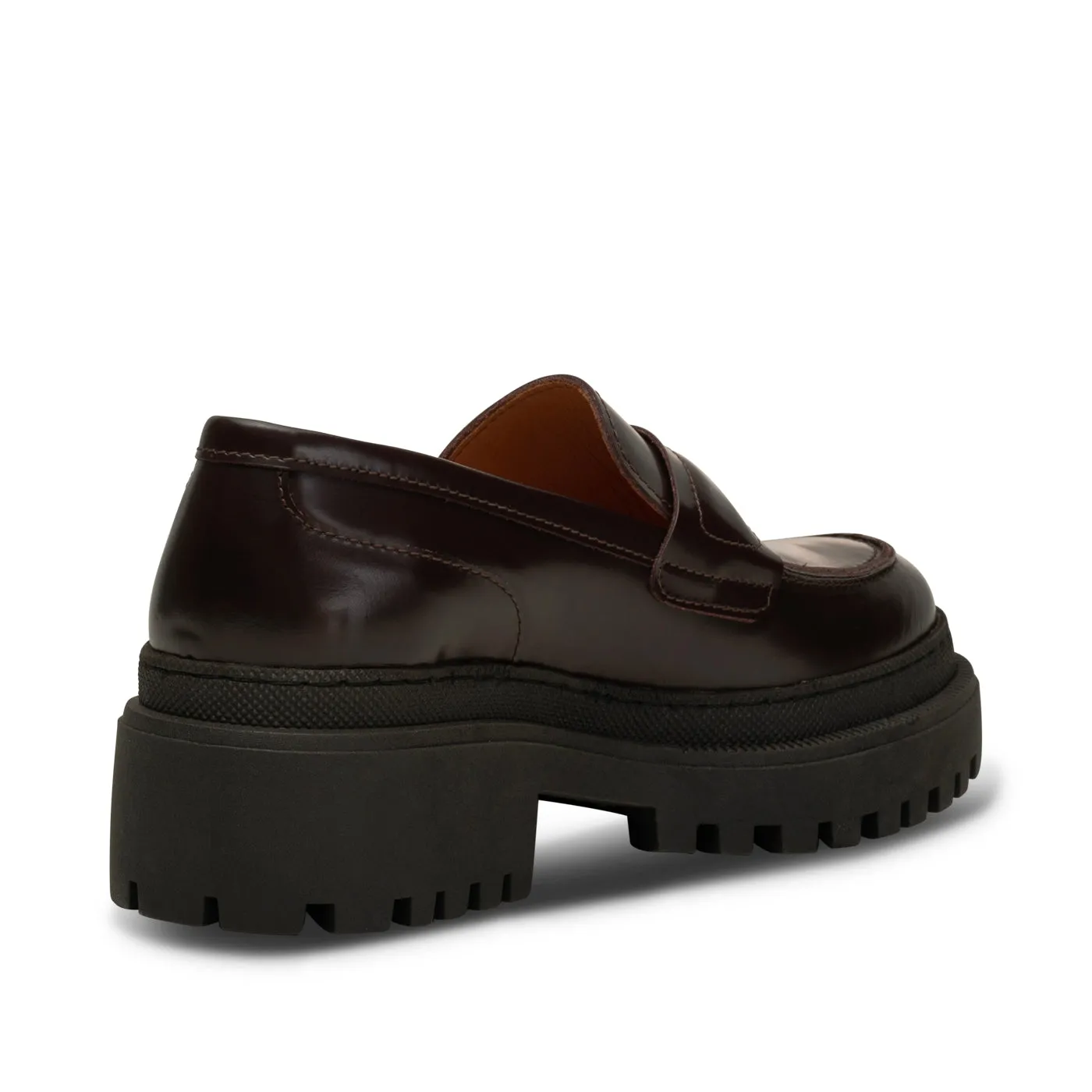 Iona loafer leather - BORDEUX HIGH SHINE