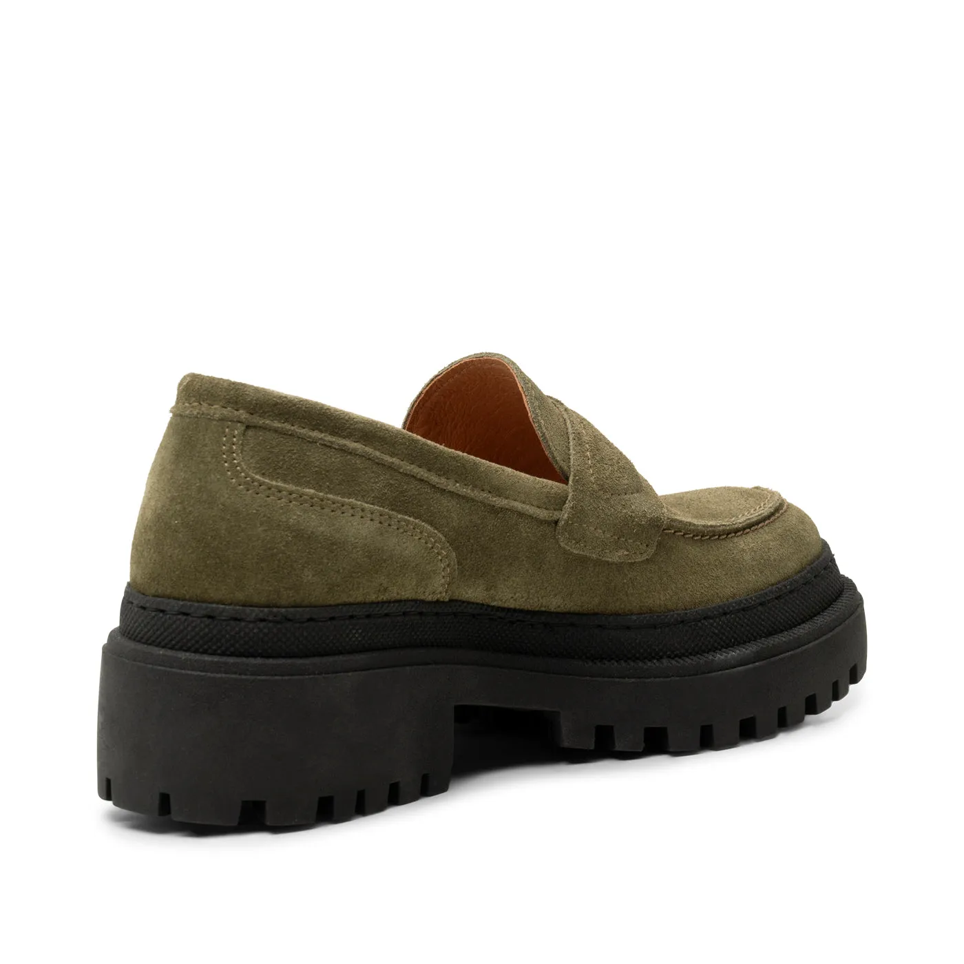 Iona loafer suede - ALGAE