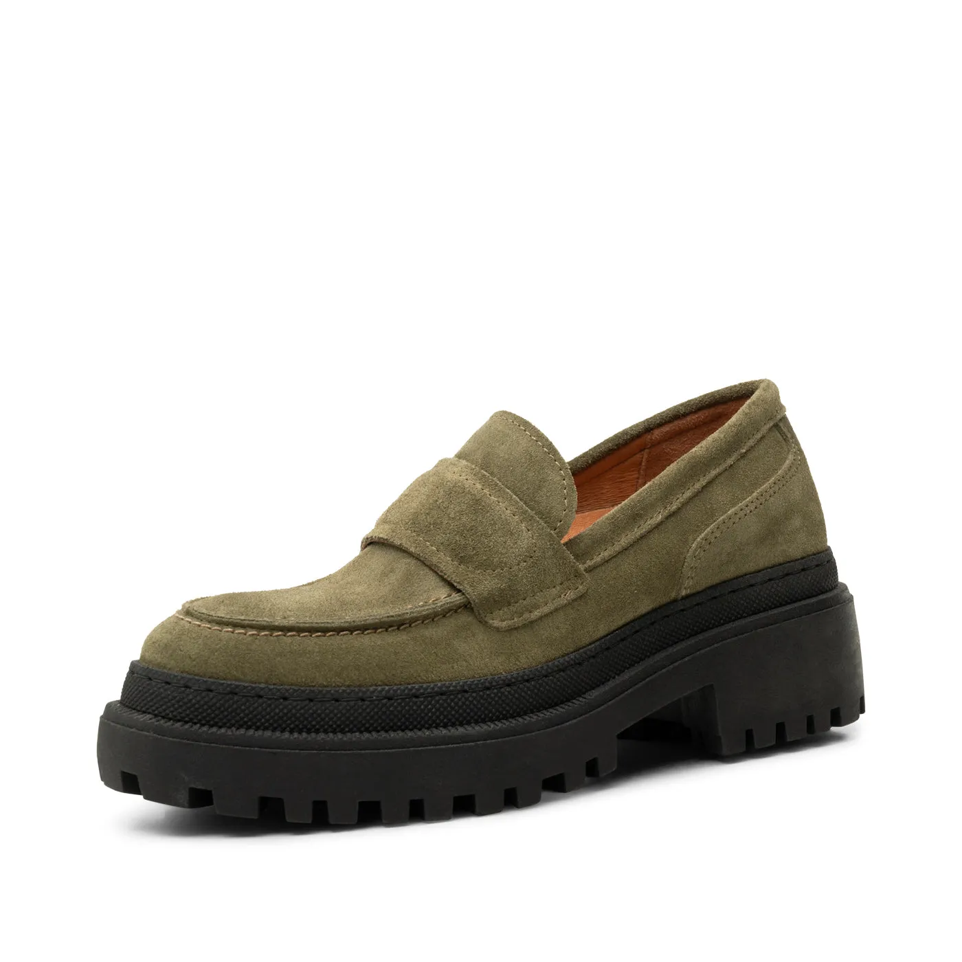 Iona loafer suede - ALGAE