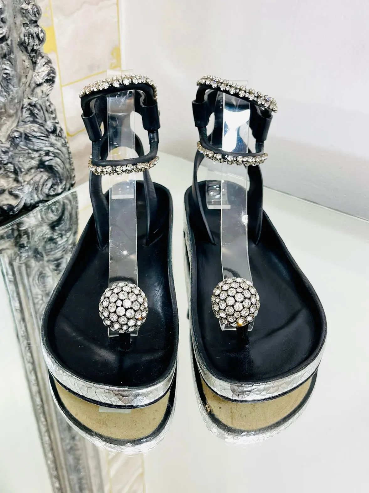 Isabel Marant Crystal Embellished Sandals. Size 37