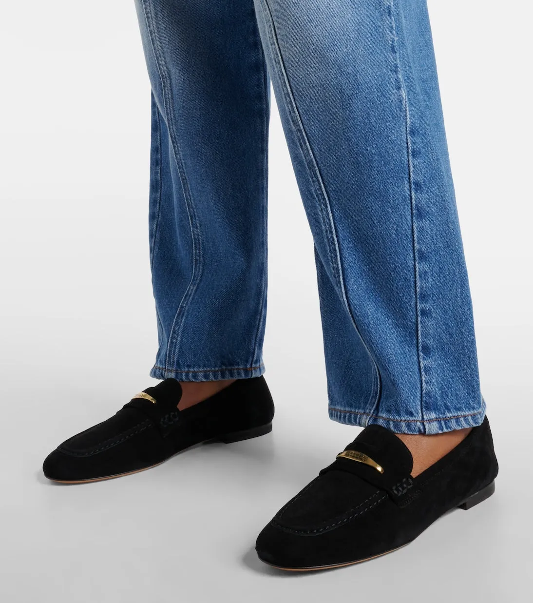 Iseri Isabel Marant suede loafers, black