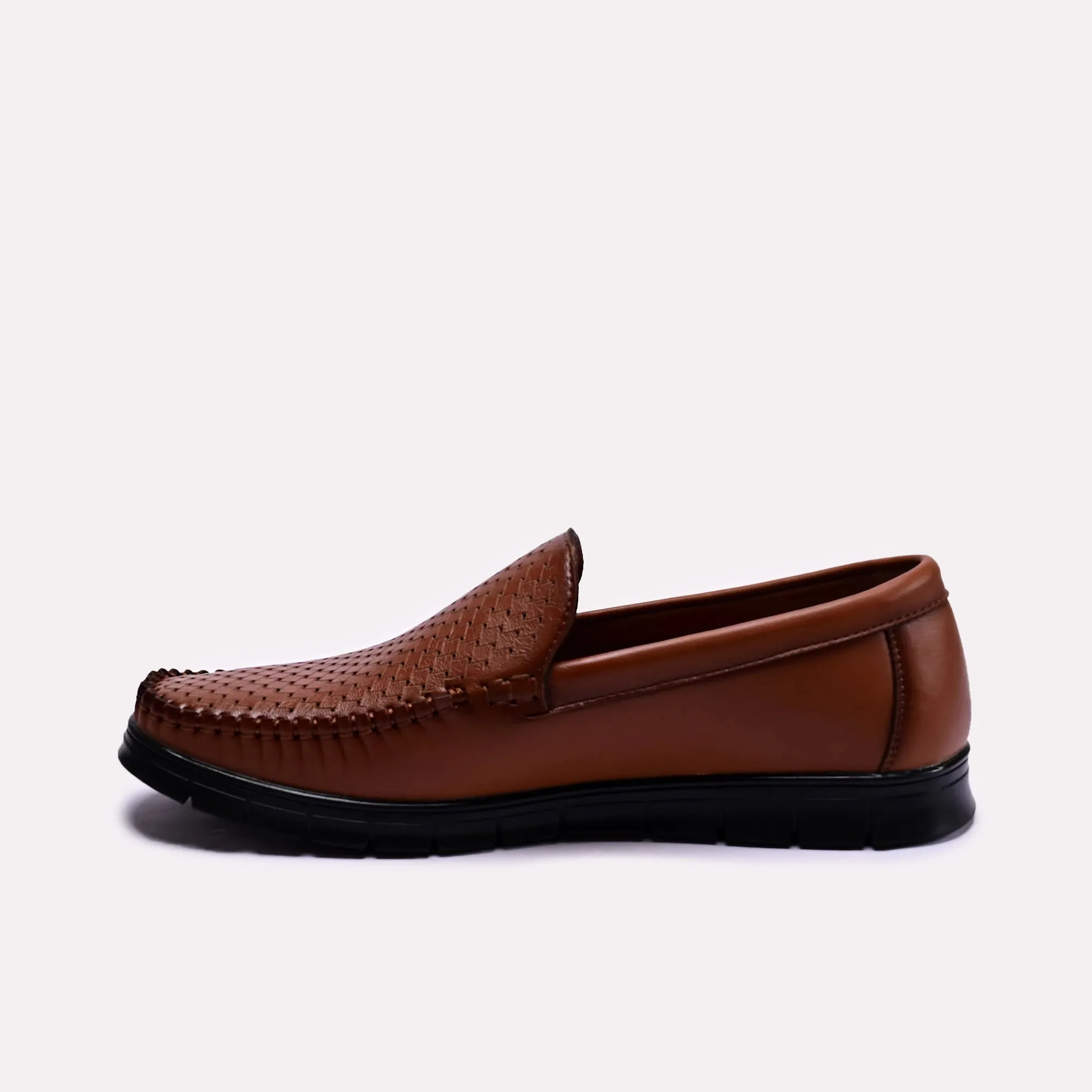 Jack Brown Perforated Loafers 0130702