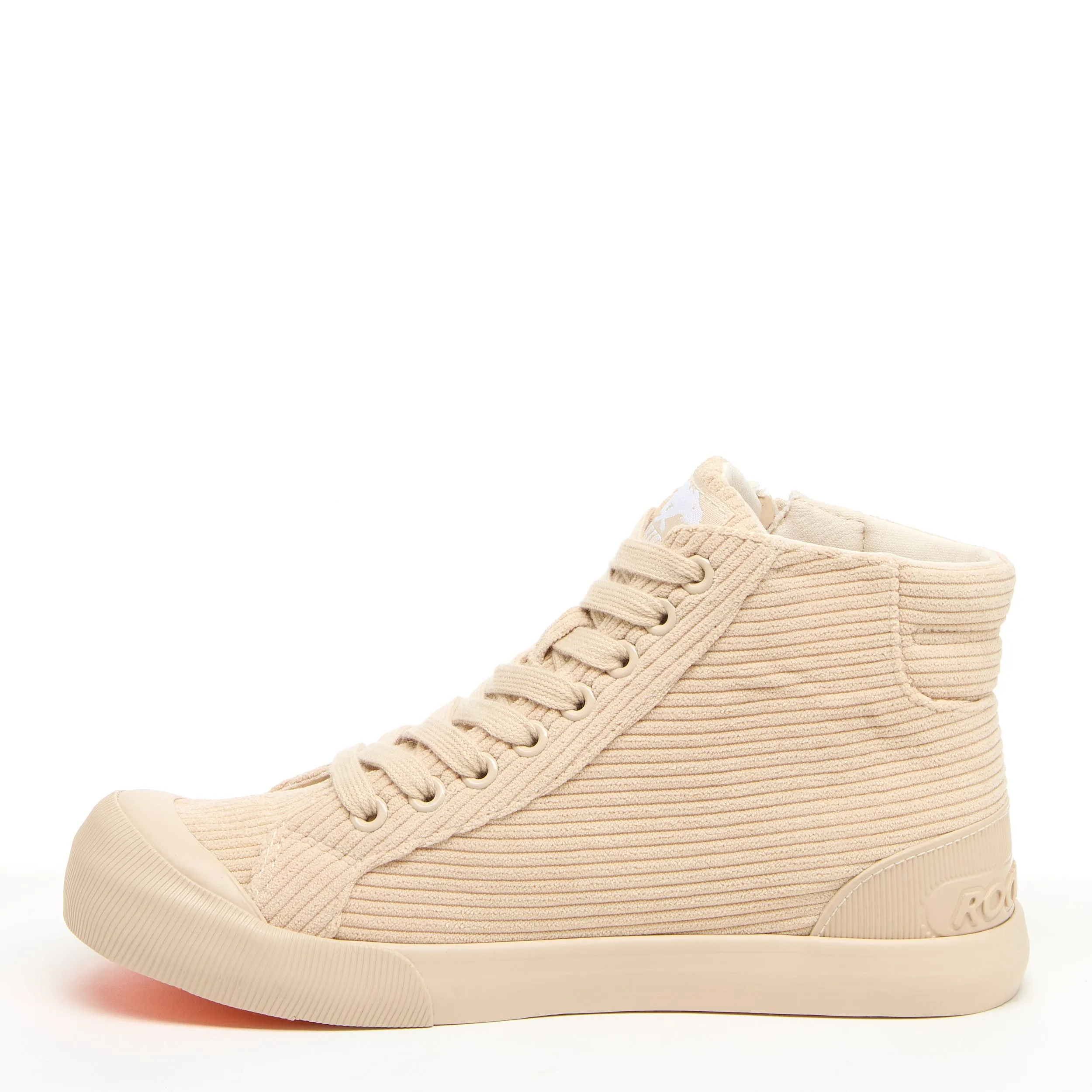 Jazzin Natural Corduroy High-top Trainers