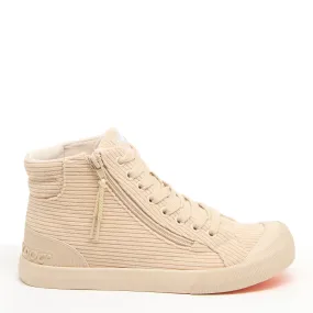 Jazzin Natural Corduroy High-top Trainers