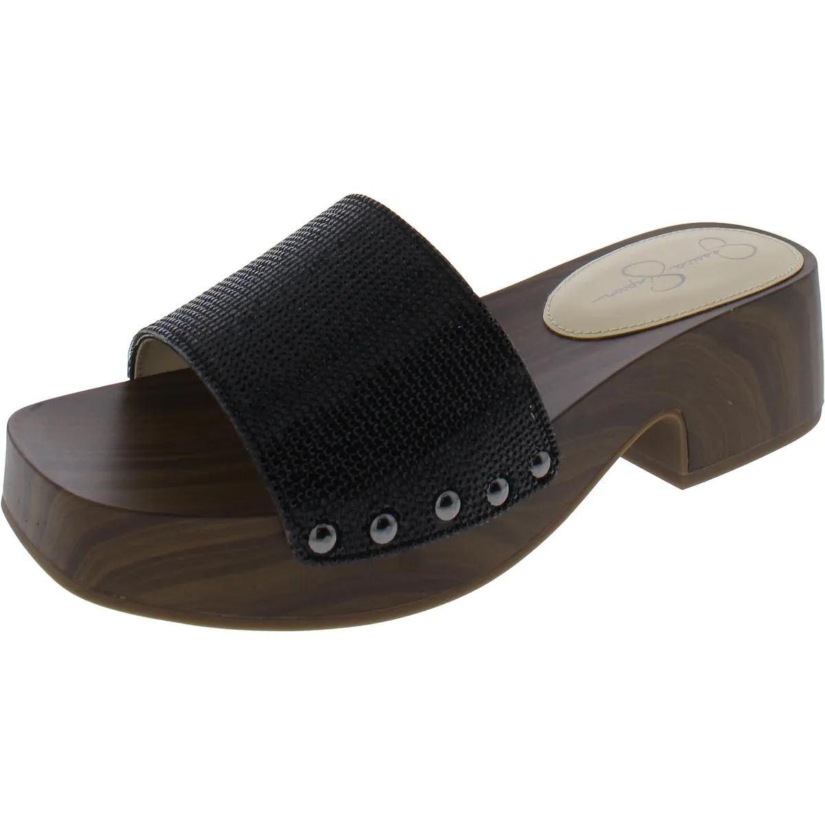 Jessica Simpson Womens Rexile Studded Clogs