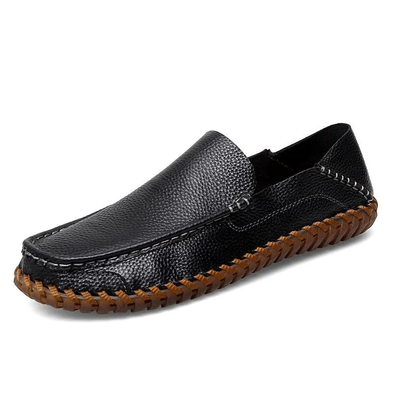 Leather Breathable Outdoor Men Loafers